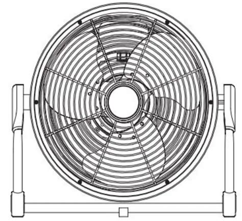 electriQ ORF12B 12 Inch Rechargeable Floor Fan User Manual