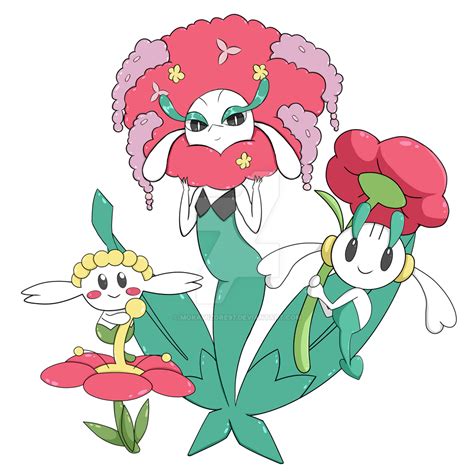 Pokemon Flabebe Floette and Florges by MokaMizore97 on DeviantArt