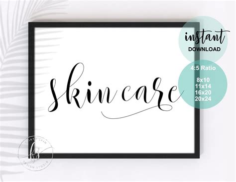 Skin Care Esthetician Decor Spa Quote Skin Care - Etsy