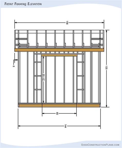 10×12 Gable Roof Shed Plans Blueprints