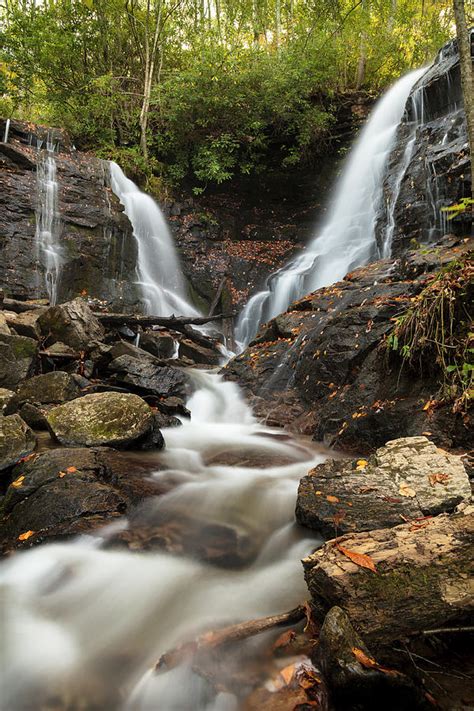 Cherokee NC Waterfall - Soco Falls Autumn 1 Photograph by Rich Nicoloff | Fine Art America