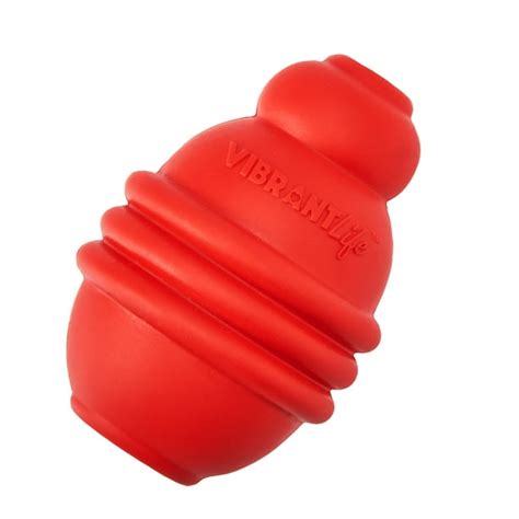 Vibrant Life Treat Buddy Rubber Chew Toys for Dogs, Red - Walmart.com ...