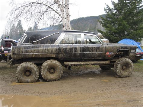 Cadillac Hearse in form of lifted "Mudder " car that's what I want to be put in | Hearse | Pinterest