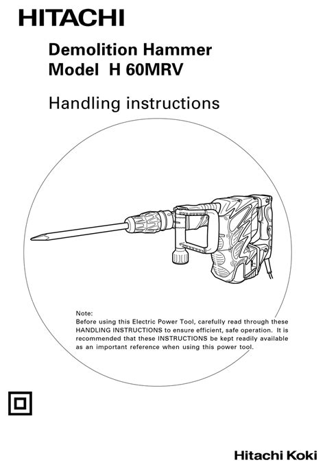 HITACHI H 60MRV HANDLING INSTRUCTIONS MANUAL Pdf Download | ManualsLib