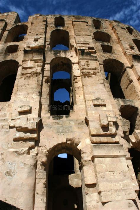 El Jem in Tunisia stock photo. Image of ellipse, coliseum - 5481260