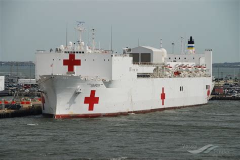 USNS COMFORT, Hospital Vessel - Details and current position - IMO ...