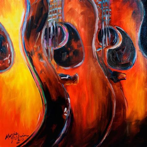 READY to ROCK GUITAR ABSTRACT - by Marcia Baldwin from Abstracts