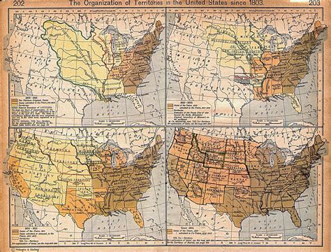 Expansion of United States Territory From 1803 Historical Map - United States • mappery