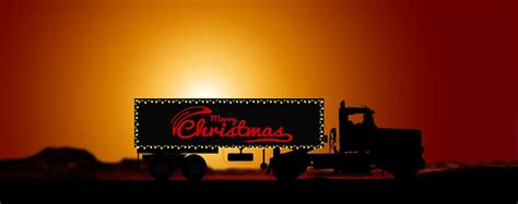 Download Christmas, Sunset, Semi-Trailer. Royalty-Free Stock ...