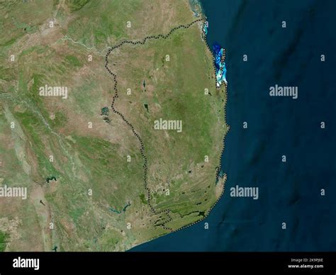 Inhambane, province of Mozambique. High resolution satellite map Stock Photo - Alamy