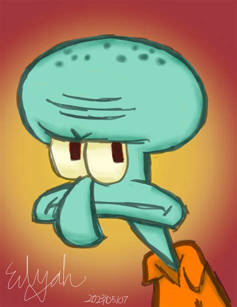 My fan-art of Squidward | Fandom