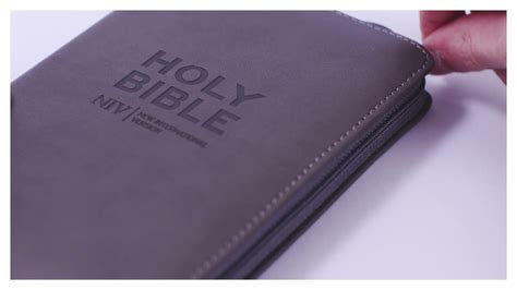 NIV Pocket Charcoal Soft tone Bible - YouTube