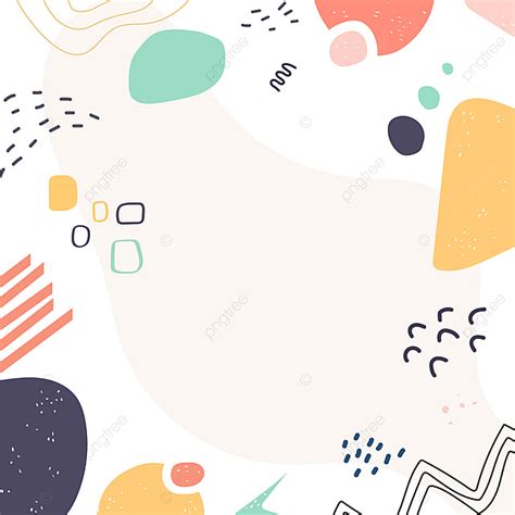 Vector Various Cute Shapes Abstract Background, Various, Lovely, Of ...