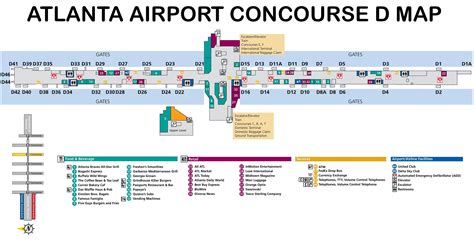 Atlanta Airport Terminal Gate Map