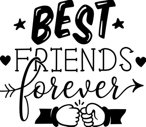 Free best friends forever svg cut file – Artofit