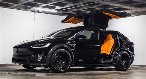 Orange And The All Black: Meet T Sportline’s Widebody Tesla Model X ...