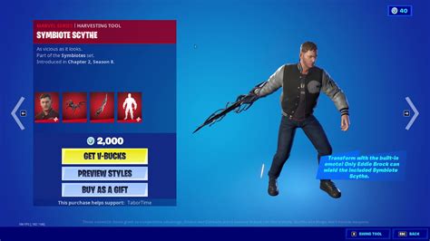 New Eddie Brock Skin In The Fortnite Item Shop - YouTube