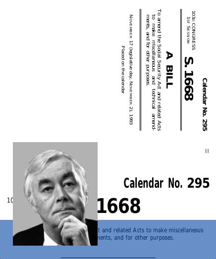 Social Security Act Amendments of 1993 (1993; 103rd Congress S. 1668 ...