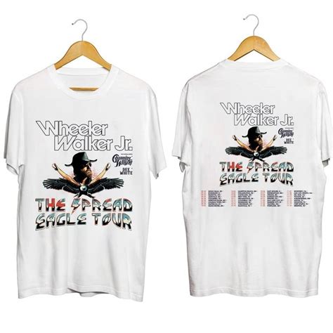 Wheeler Walker, Jr. The Spread Eagle Tour 2023 Shirt, Wheeler Walker, Jr. Fan Shirt Designed ...