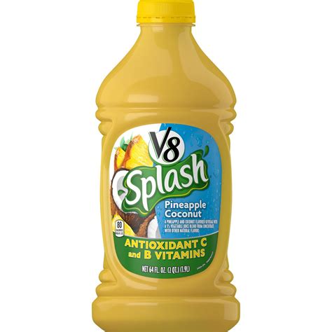 Amazon.com : V8 Splash Pineapple Coconut, 64 oz. Bottle (Pack of 6) : Grocery & Gourmet Food