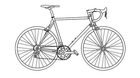 Easy Bicycle Drawing #bicycledrawing #drawing in 2020 | Bike drawing ...