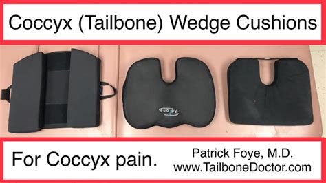 Coccyx Wedge Cushions for Tailbone Pain, Coccyx pain. | Tailbone Doctor