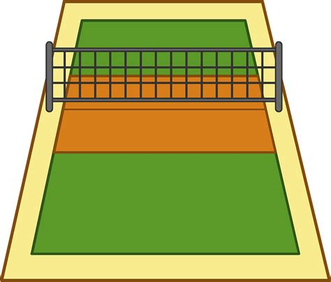 Volleyball court clipart. Free download transparent .PNG | Creazilla