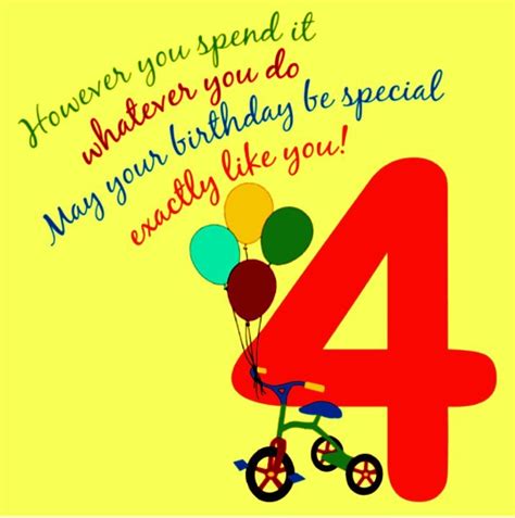 4th Birthday Message For Son - Danni Elfrida