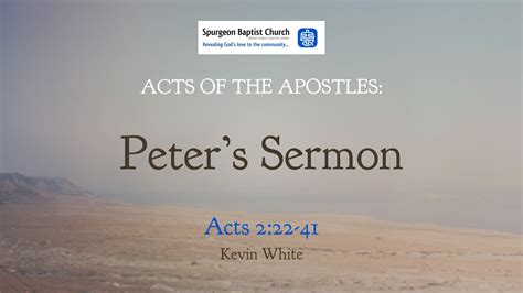 The Acts of the Apostles #3 Peter's Sermon - Faithlife Sermons