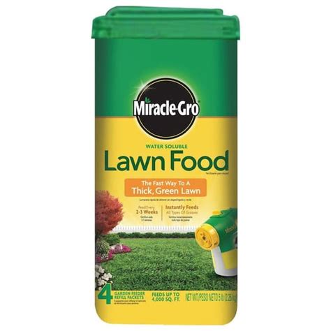 Miracle-Gro 5 lb. 4,000 sq. ft. Water-Soluble Lawn Fertilizer 1001832 - The Home Depot