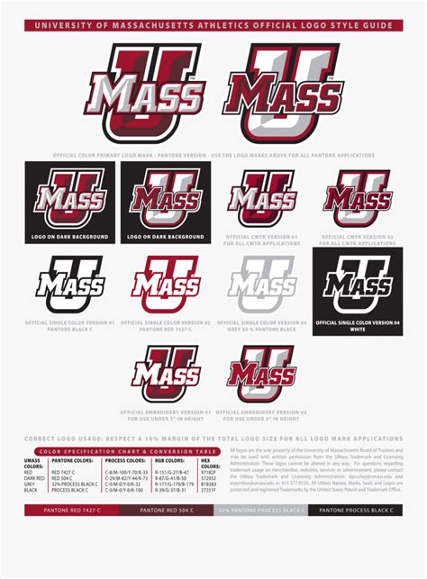 Umass Athletics Logo Style Guide - Black And White Umass Logo , Free Transparent Clipart ...