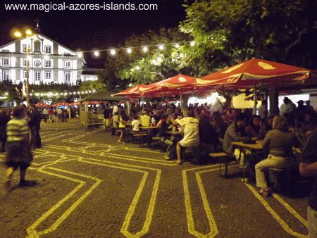 Ponta Delgada at Night