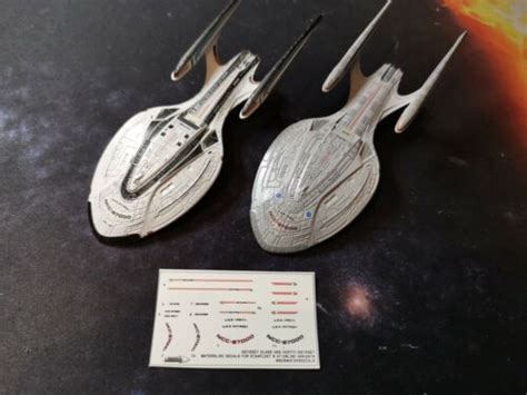 NO MODEL - ODYSSEY CLASS USS ENTERPRISE-F WATERSLIDE DECALS! Star Trek EAGLEMOSS | eBay