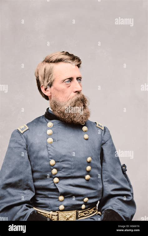 Civil War General Jefferson C. Davis of the Union Army, circa 1860 Stock Photo - Alamy