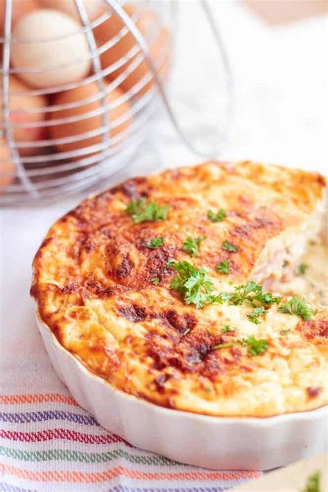 Slimming World Syn Free Crustless Bacon & Egg Pie - Tastefully Vikkie