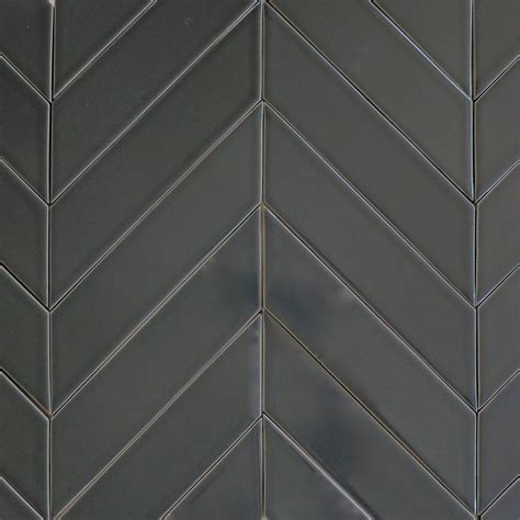 20+ Matte Black Chevron Tile – The Urban Decor