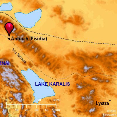 Bible Map: Pisidian Antioch