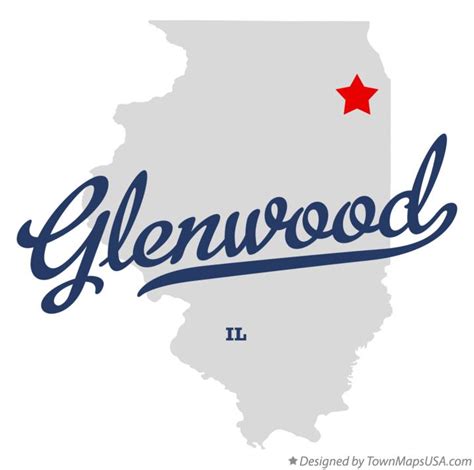 Map of Glenwood, IL, Illinois