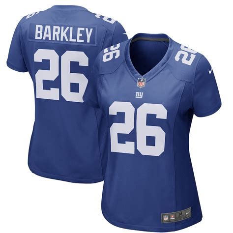 Women's Nike Saquon Barkley Royal New York Giants 2018 NFL Draft Pick Game Jersey