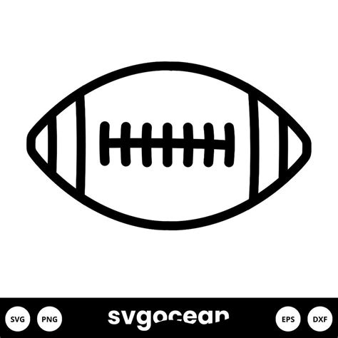 Football Outline SVG vector for instant download - Svg Ocean — svgocean