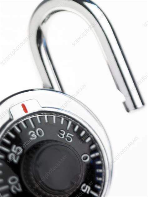 Combination padlock - Stock Image - H100/1301 - Science Photo Library