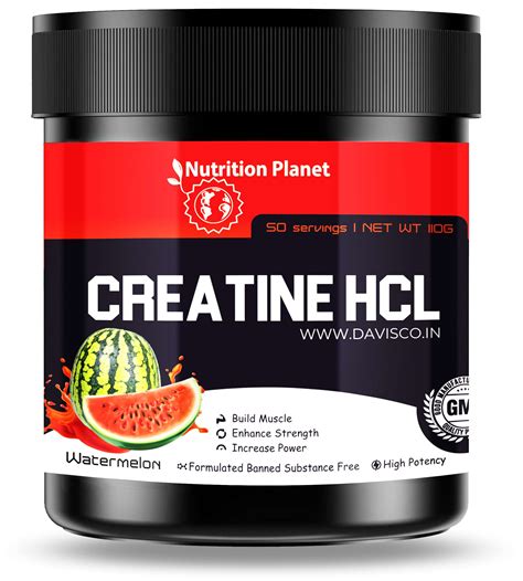 Creatine HCL:Creatine HCL have a much greater solubility, which is why ...