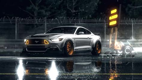 Ford Mustang GT White Live Wallpaper - MoeWalls