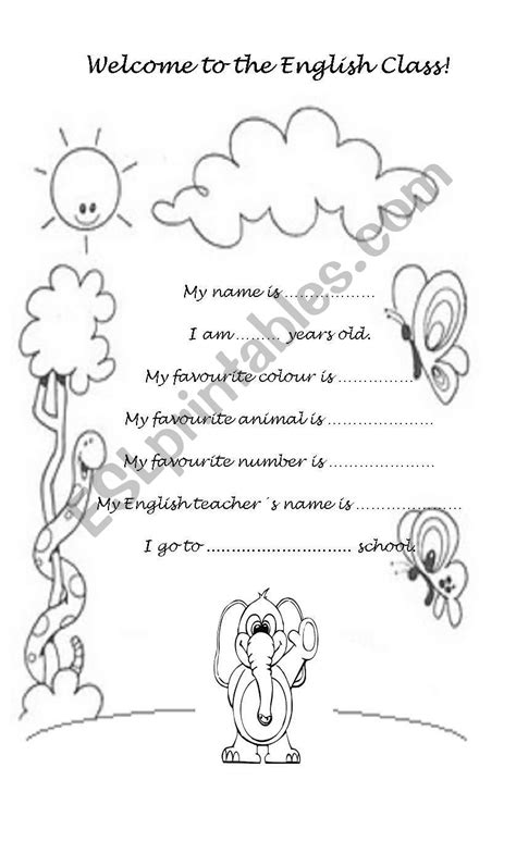 Welcome to the English Class! - ESL worksheet by lapaoiza