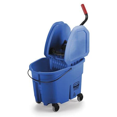 Rubbermaid FG757888BLUE $184.20 Mop Bucket and Wringer, 8.75 gal., Blue | Zoro.com