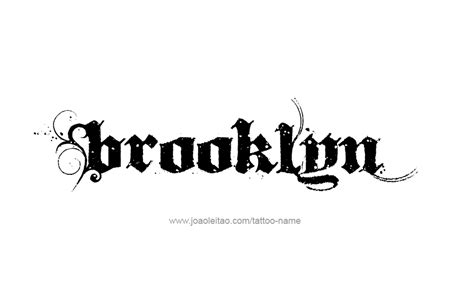 Brooklyn Name Tattoo Designs