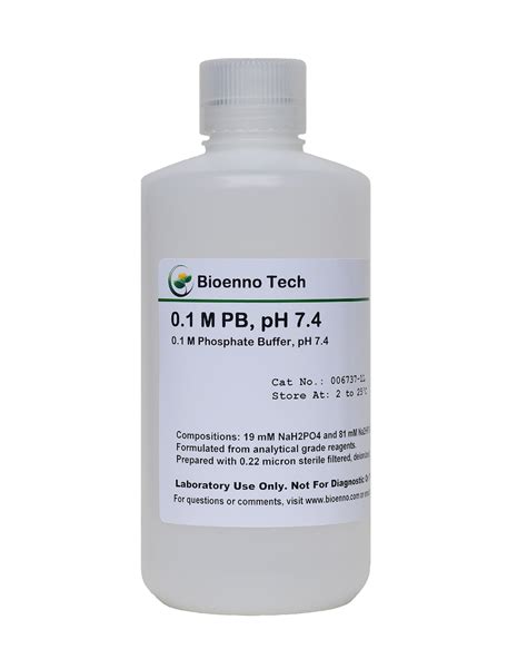 0.1 M Phosphate Buffer (pH 7.4) – Bioenno Lifesciences