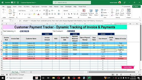 Bill Management Excel Template