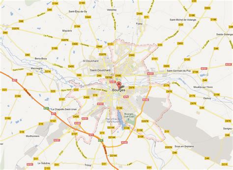 Bourges Map - France