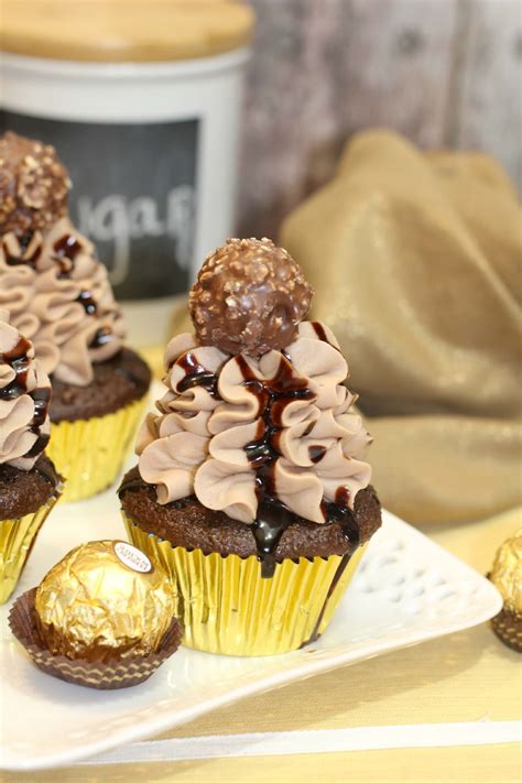 Ferrero Rocher Chocolate Cupcake Recipe - Serendipity And Spice ...